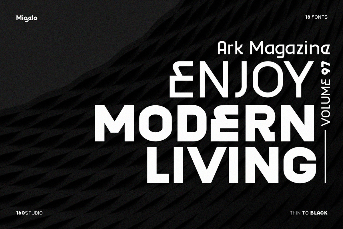Migelo Modern Variable Font, a Sans Serif Font by 160 Studio (Photo 5 of 10)