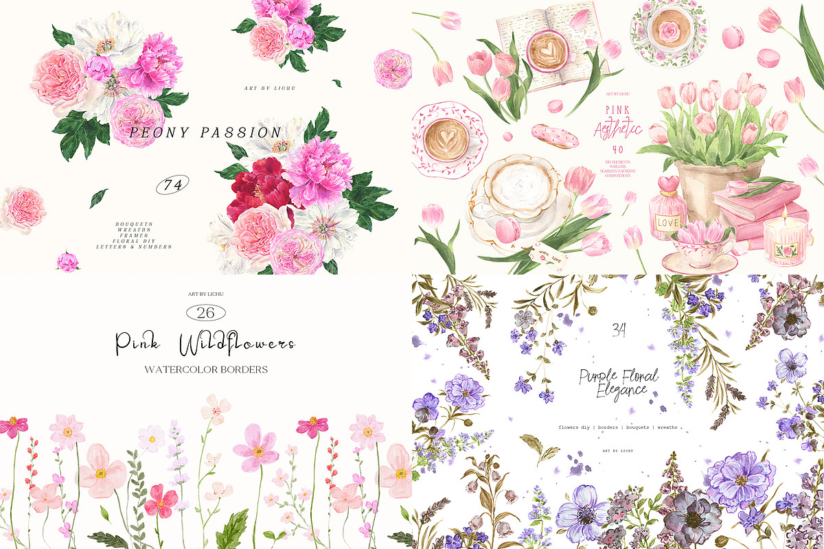 Whispered Archive 33 in 1 watercolor, a Seasonal Illustration by LiChu Art (Photo 4 of 10)