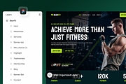 BearFit - Fitness Website, a Landing Page Template by SLAB! Design (Thumbnail 3 of 4)
