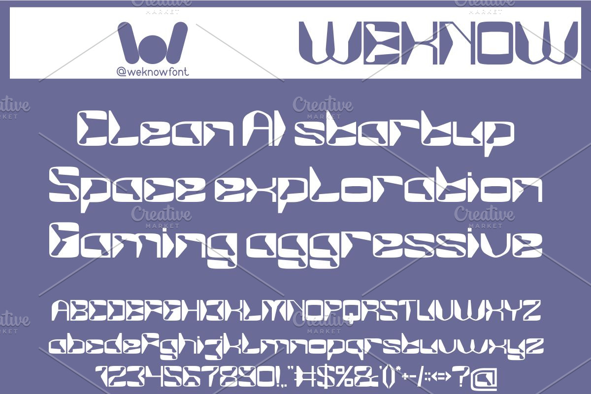 MirrorTech font, a Font by weknow (Photo 5 of 8)