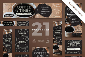 Banners Pack Coffee Time