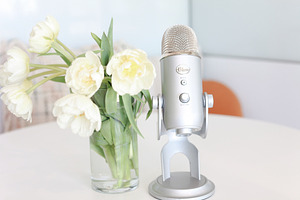 Podcaster styled stock photo 001 stock photograph