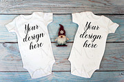 Christmas t-shirts, bodysuit mockups, a Print Template by MockupMarket (Thumbnail 12 of 27)