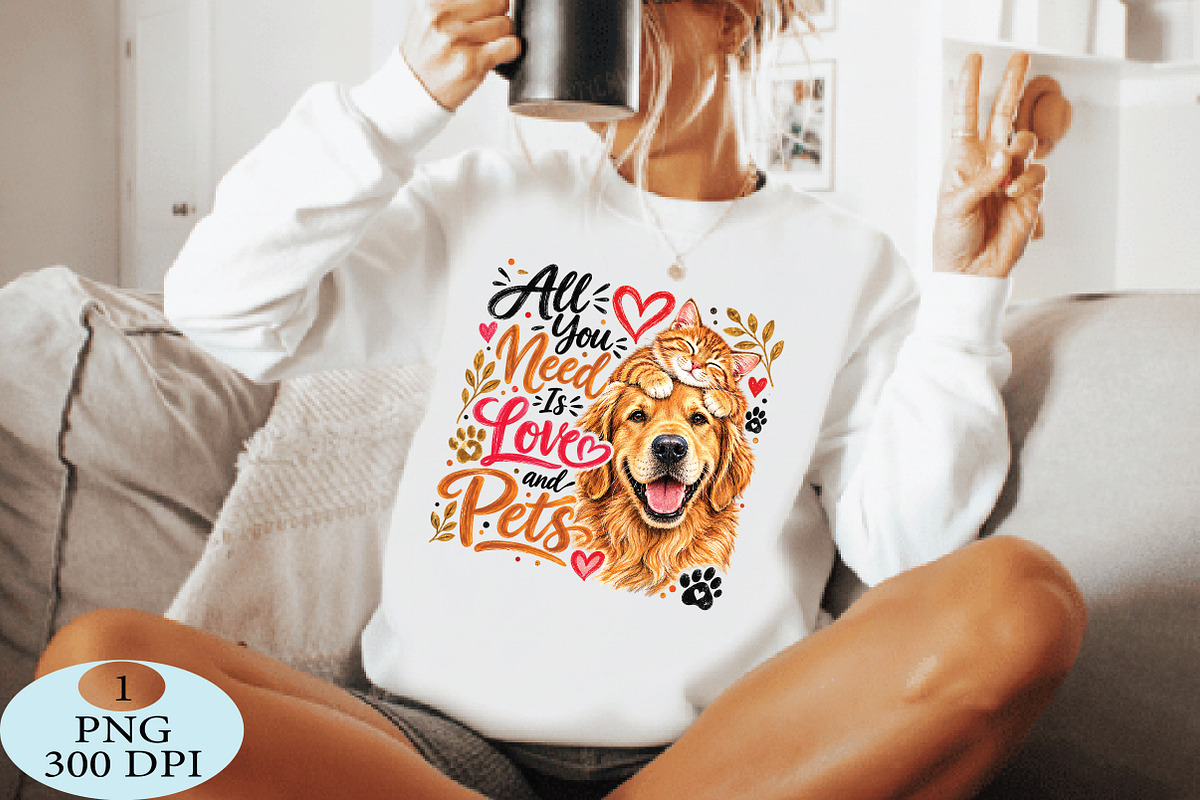 All You Need Is Love and Pets PNG, a Seasonal Illustration by Daily.Designs (Photo 4 of 5)