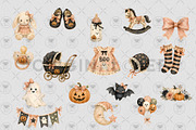 Halloween Baby Girl Clipart, an Education Illustration by BigCakeBee (Thumbnail 3 of 4)