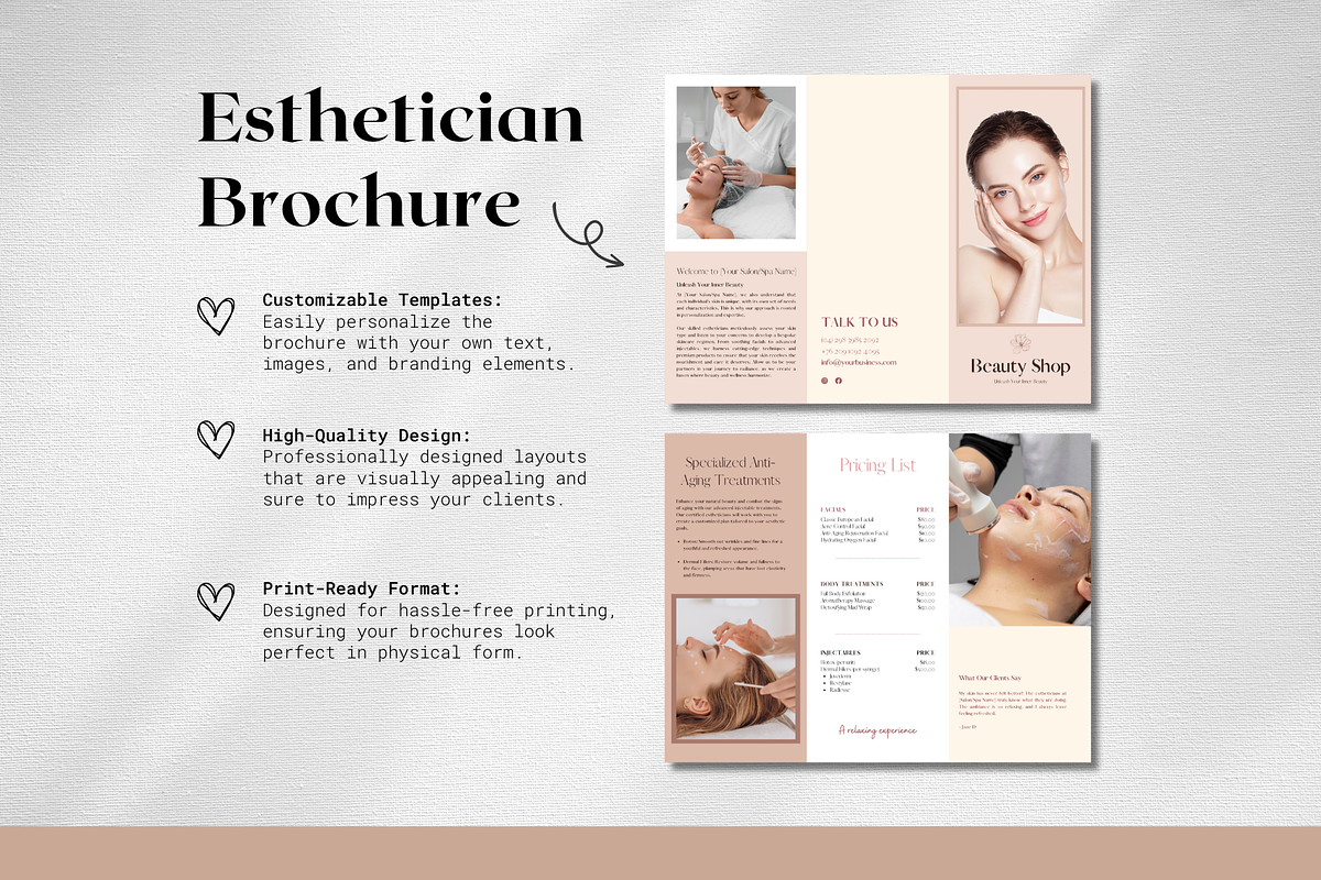 Esthetician Pricing Template| Canva, a Social Media Template by The Social Stuff (Photo 2 of 9)