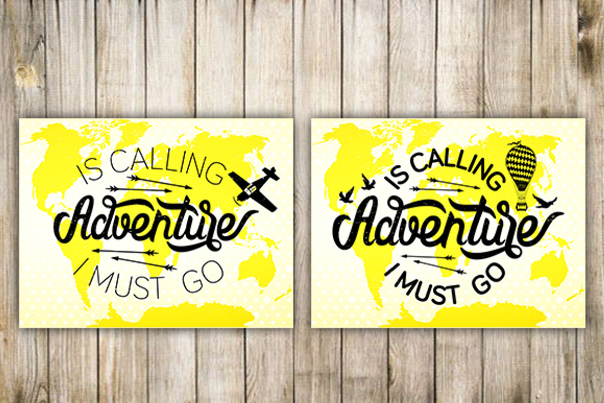 Adventure. Hand Lettering., a Decorative Illustration by Moloko88 (Photo 1 of 2)