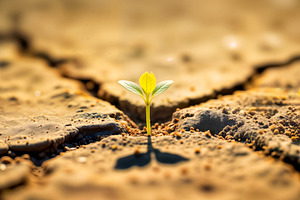Green seedling growing, a Photo by rarrarorro