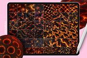 Procreate Volcano Fire texture brush, a Brush Add-On by Revabrush (Thumbnail 3 of 8)