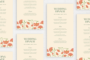 Floral Wedding Stationery Templates