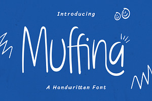 Muffina - Handwritten Font, a Handwritten Font by Inviline.co