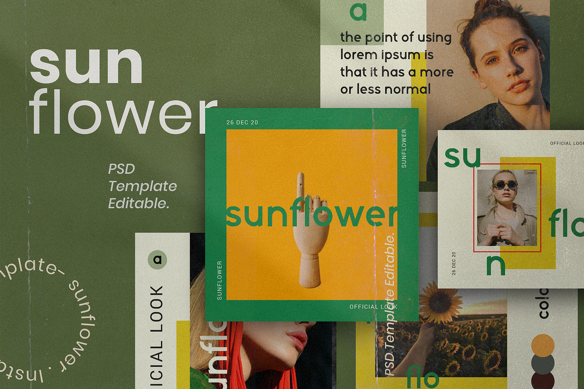 Sunflower - Social Media Bundle, a Social Media Template by Dirtytemp Studio (Photo 8 of 15)