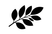 Botanical Leaf Silhouette Bundle, an Illustration by Creativeshirt (Thumbnail 14 of 51)