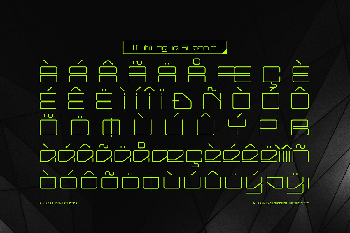 Arxenon | Modern Futuristic, a Sans Serif Font by Denustudios (Photo 11 of 12)