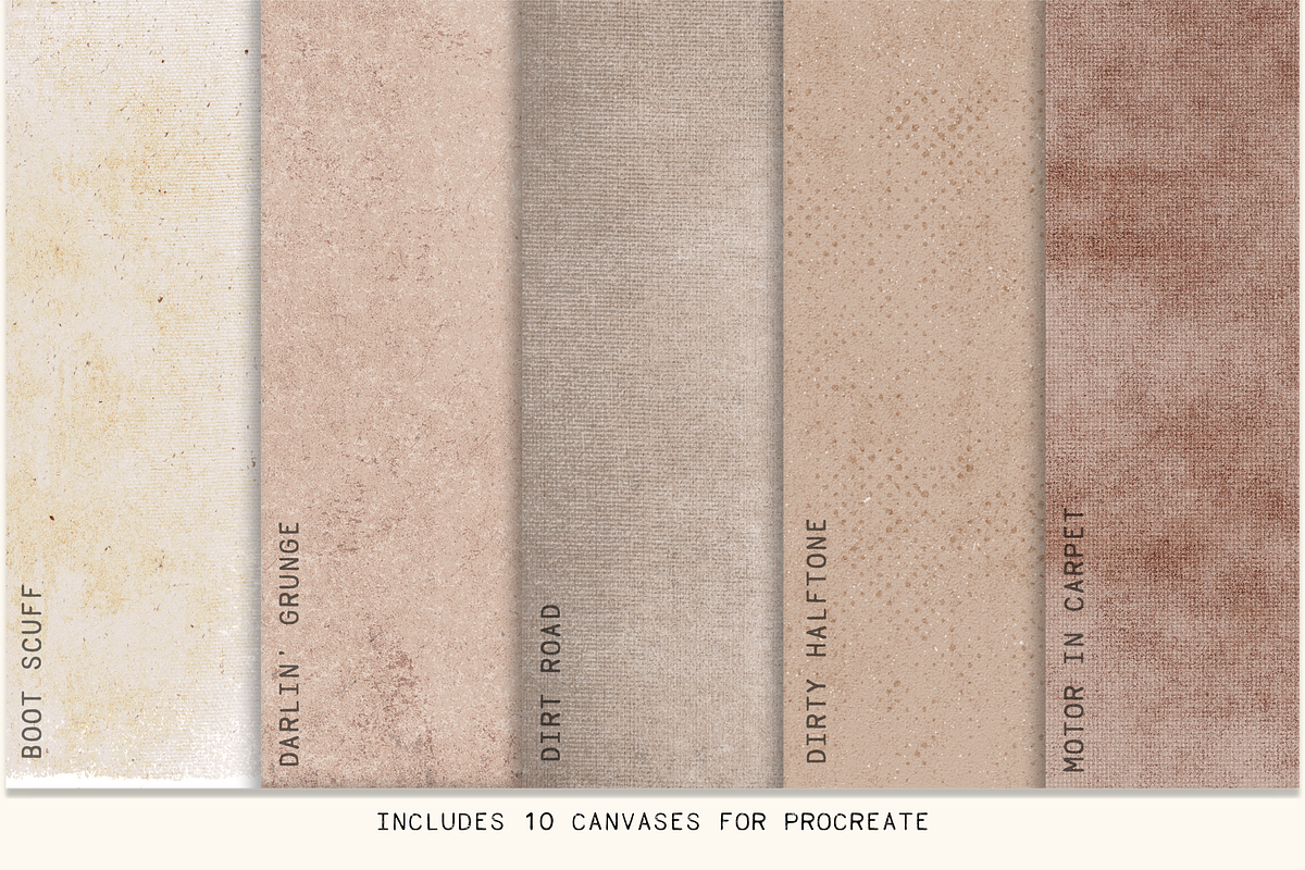 Western Grunge Texture Canvas Pack, a Layer Style Add-On by Mabel & Bea (Photo 6 of 7)