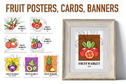 Fruit Design Kit – Vintage Templates, a Food Illustration by Lettering_Logo (Thumbnail 3 of 14)