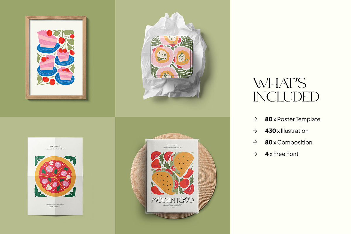 Modern Food | Wall Art Creator, an Object Graphic by Leleka.Store (Photo 3 of 15)