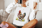 Chicken Sublimation Png, an Illustration by Daily.Designs (Thumbnail 5 of 5)