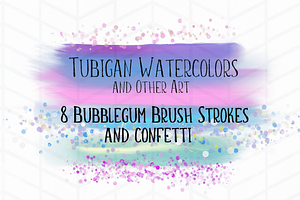 8 Brush Strokes In Bubblegum Unicorn