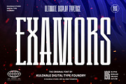 Examors Ultimate Sports Display Font, a Sans Serif Font by Kulokale (Thumbnail 1 of 10)