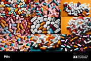 Pills. 33 images, a Healthcare Illustration by Handmadefont (Thumbnail 6 of 10)