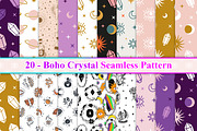 Boho Crystal seamless pattern, a Pattern Graphic by Digital Studio (Thumbnail 1 of 9)