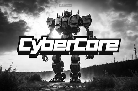 CyberCore Geometric Font