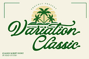 Variation Classic, a Script Font by StudioRhd (Thumbnail 1 of 11)