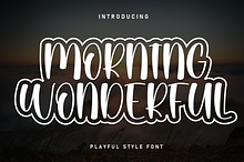 Morning Wonderful | Script Font