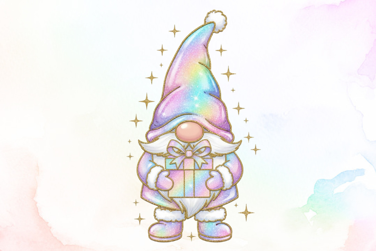 Christmas Gnome Gift Box PNG, an Illustration by Sublimation Artist (Photo 1 of 9)