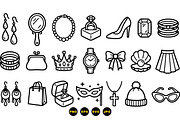 Elegant Fashion Accessories Clipart, an Illustration by designvectx (Thumbnail 2 of 3)