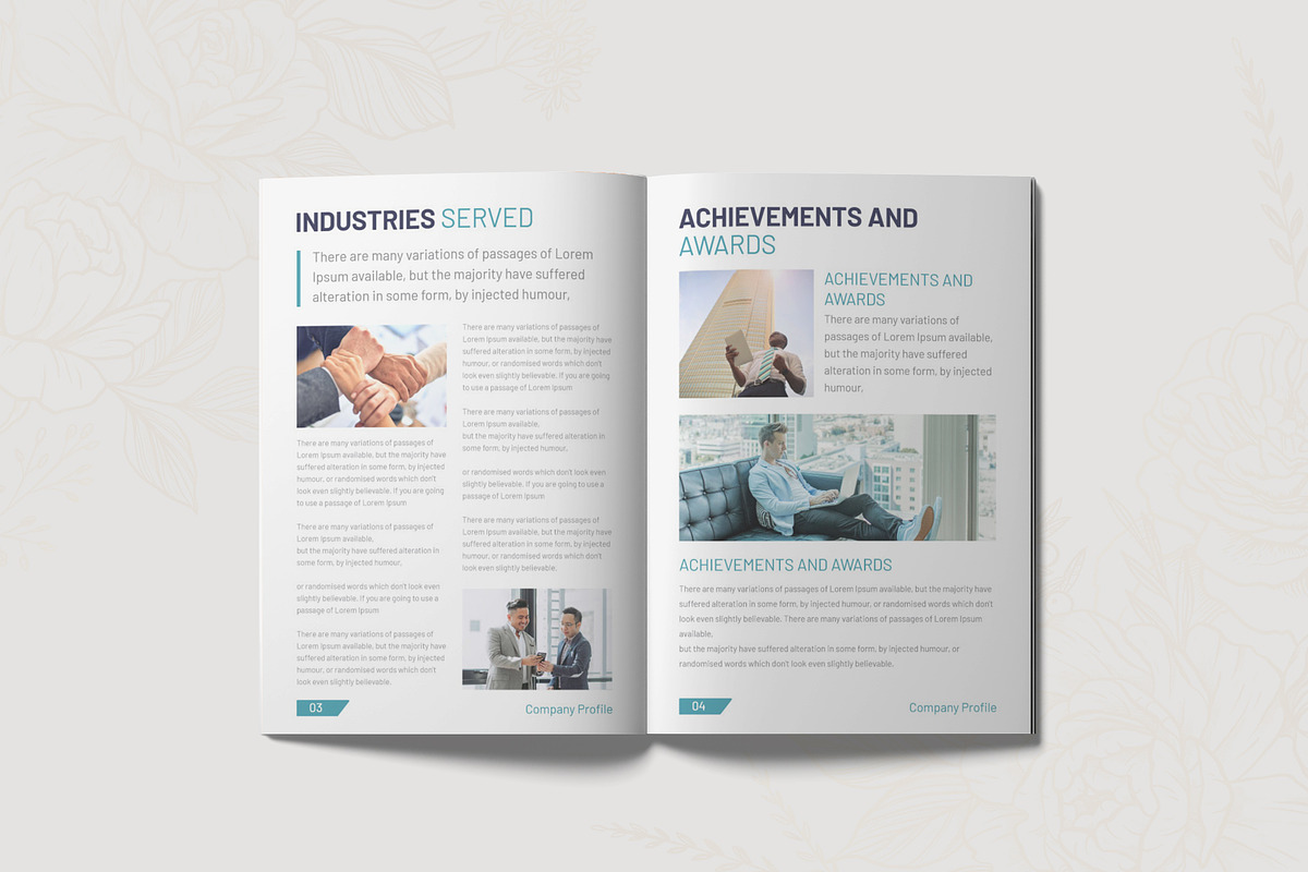 Pages company profile brochure, a Brochure Template by Kazi Hossain (Photo 4 of 6)