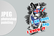 French bulldog and angry dog, an Animal Illustration by Allween (Thumbnail 3 of 7)