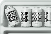 Cans Mockup - Fridge Scene, a Packaging Mockup by TD Mockup (Thumbnail 2 of 3)