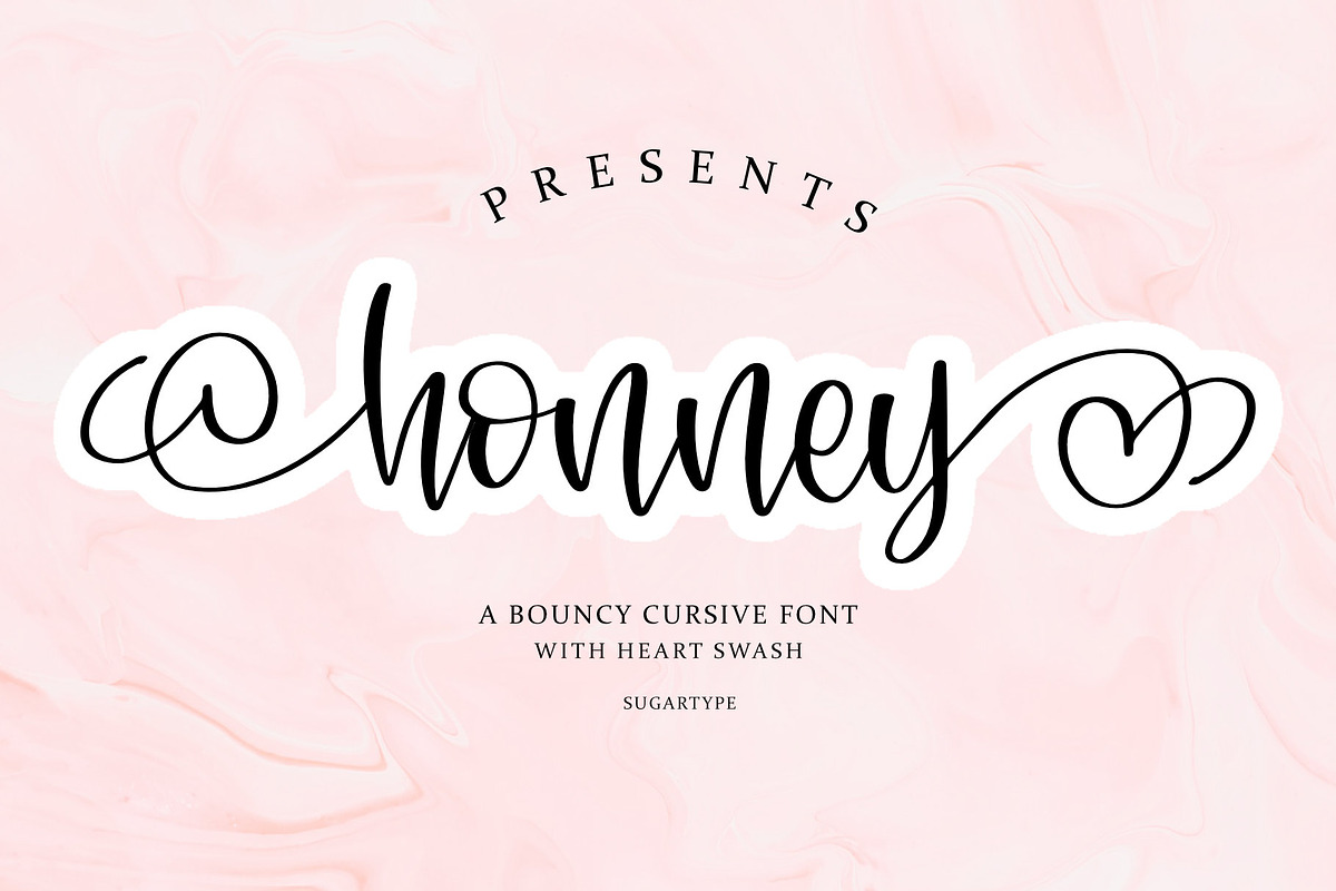Honney | Cursive Handwritten Script, a Handwritten Font by Fontlicious (Photo 1 of 7)