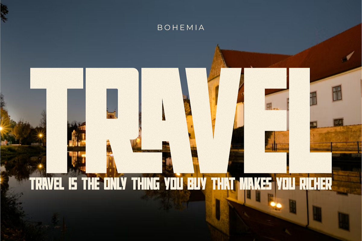 Bohemia - Modern Sans Display Font, a Sans Serif Font by Pian45 Studio (Photo 2 of 8)