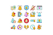 Notification bell icons set for, an Object Graphic by pikepicture (Thumbnail 1 of 3)