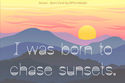 Sunset - Retro Decorative Font, a Font by OPY ArtStudio (Thumbnail 2 of 5)