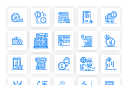 Bitcoin and Blockchain Icons, an Outline Icon by Brickclay (Thumbnail 6 of 7)