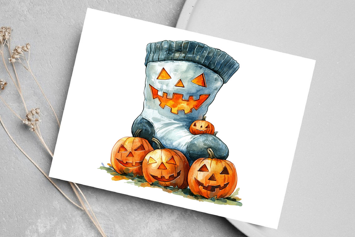 Watercolor Creepy and Cozy Halloween, an Illustration by Canvas Craft (Photo 6 of 8)