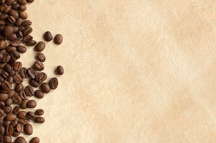 Coffee beans background. Copy space, a Food & Drink Photo by andreya