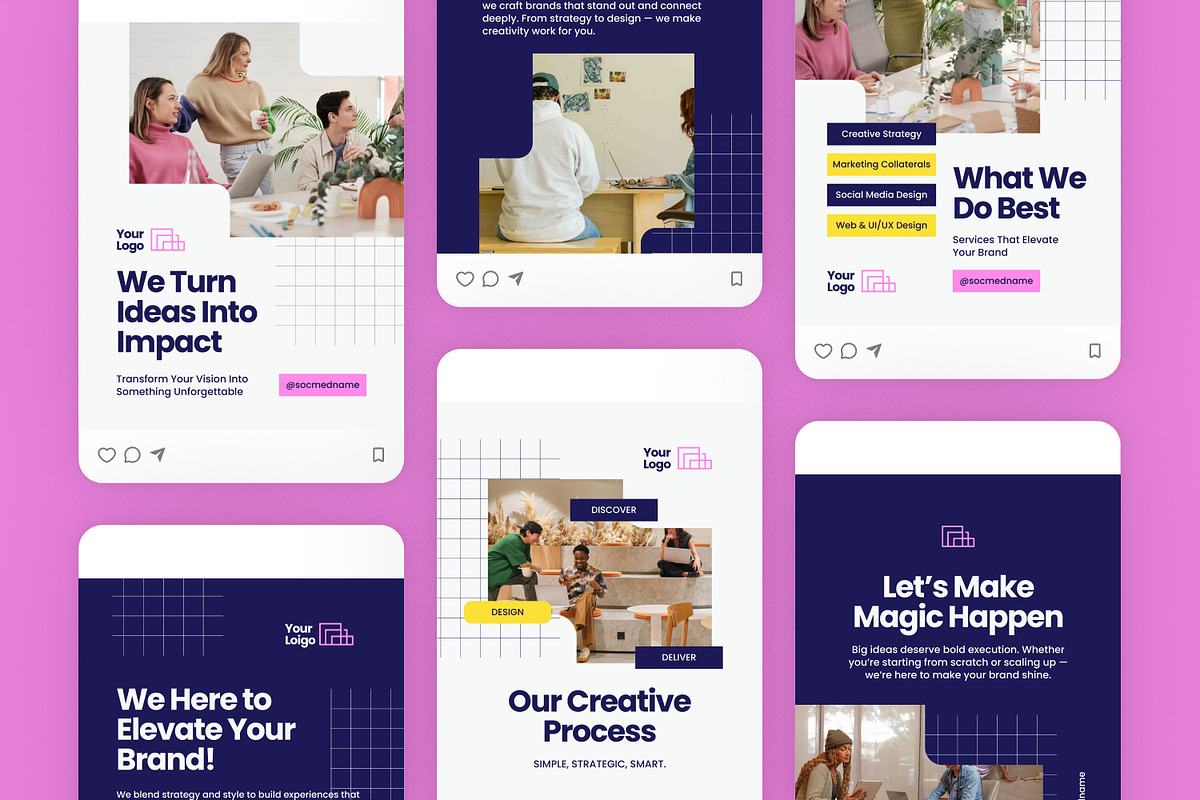 Creative Agency - Instagram Post, a Brochure Template by Izdihaar_Studio (Photo 3 of 3)