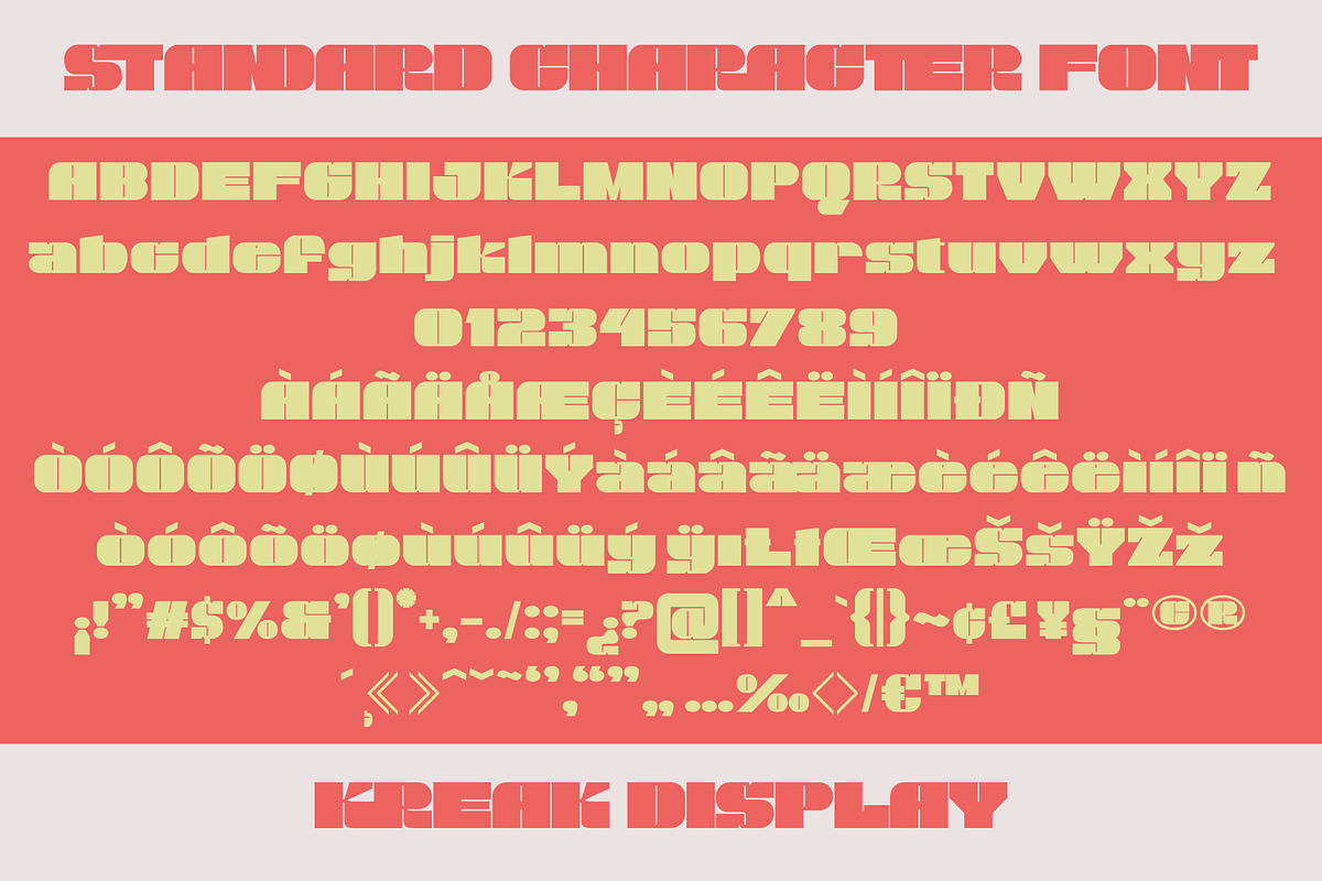 KREAK - BOLD DISPLAY FONT, a Symbol Font by tebaltipislab (Photo 16 of 16)