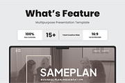 Sameplan - Business plan PowerPoint, a Presentation Template by SquidPixey (Thumbnail 2 of 6)