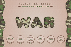 Military - Editable Text Effect