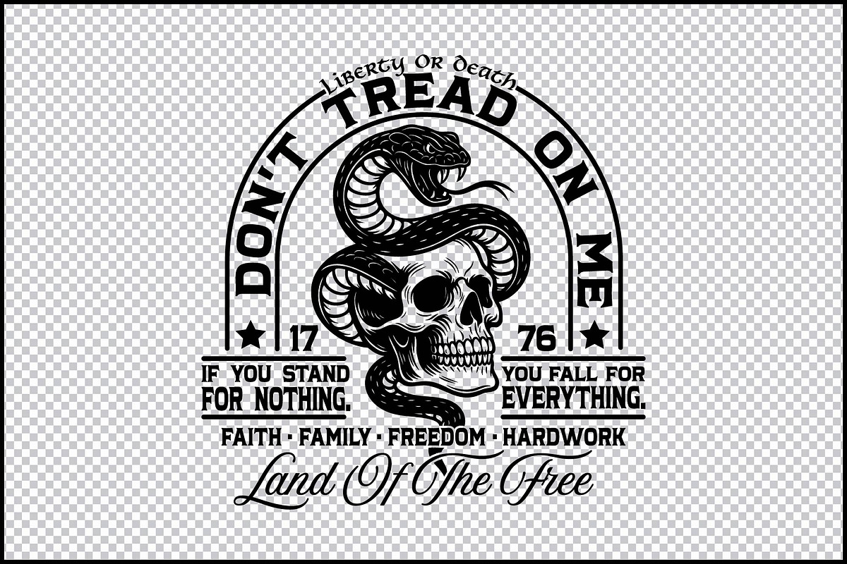 Don't Tread On Me SVG, an Object Graphic by BeeCraftR (Photo 5 of 5)