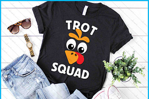 Turkey Trot Squad Thanksgiving SVG, an Object Graphic by Creativeusart