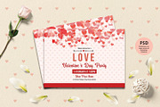 Valentine’s Day Party Invitation, a Card Template by Template Shop (Thumbnail 3 of 3)