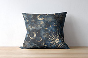 8 Golden Cosmos Seamless Patterns, a Pattern Graphic by Inknfolly (Thumbnail 4 of 5)