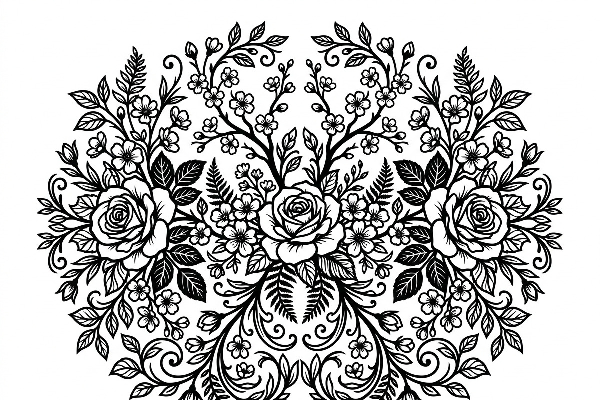 50 Elegant Floral Ornate Silhouette, a Decorative Illustration by Amazin_art (Photo 22 of 30)